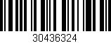 Código de barras (EAN, GTIN, SKU, ISBN): '30436324'