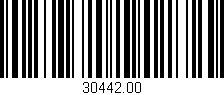 Código de barras (EAN, GTIN, SKU, ISBN): '30442.00'