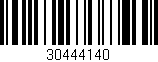Código de barras (EAN, GTIN, SKU, ISBN): '30444140'