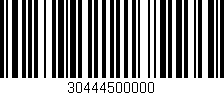 Código de barras (EAN, GTIN, SKU, ISBN): '30444500000'
