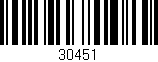 Código de barras (EAN, GTIN, SKU, ISBN): '30451'
