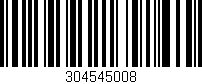 Código de barras (EAN, GTIN, SKU, ISBN): '304545008'