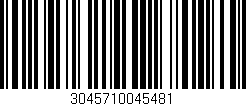 Código de barras (EAN, GTIN, SKU, ISBN): '3045710045481'