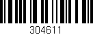 Código de barras (EAN, GTIN, SKU, ISBN): '304611'