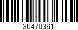 Código de barras (EAN, GTIN, SKU, ISBN): '30470361'