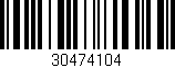 Código de barras (EAN, GTIN, SKU, ISBN): '30474104'