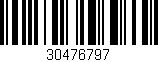 Código de barras (EAN, GTIN, SKU, ISBN): '30476797'