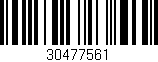 Código de barras (EAN, GTIN, SKU, ISBN): '30477561'