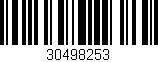 Código de barras (EAN, GTIN, SKU, ISBN): '30498253'