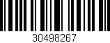 Código de barras (EAN, GTIN, SKU, ISBN): '30498267'