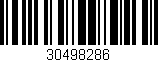 Código de barras (EAN, GTIN, SKU, ISBN): '30498286'