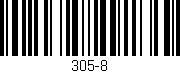 Código de barras (EAN, GTIN, SKU, ISBN): '305-8'