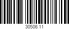 Código de barras (EAN, GTIN, SKU, ISBN): '30506.11'