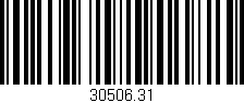 Código de barras (EAN, GTIN, SKU, ISBN): '30506.31'