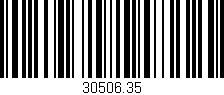 Código de barras (EAN, GTIN, SKU, ISBN): '30506.35'