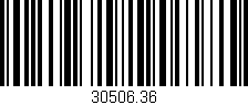 Código de barras (EAN, GTIN, SKU, ISBN): '30506.36'