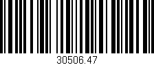 Código de barras (EAN, GTIN, SKU, ISBN): '30506.47'