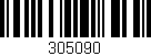 Código de barras (EAN, GTIN, SKU, ISBN): '305090'