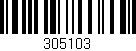 Código de barras (EAN, GTIN, SKU, ISBN): '305103'