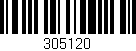 Código de barras (EAN, GTIN, SKU, ISBN): '305120'