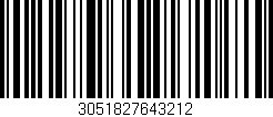 Código de barras (EAN, GTIN, SKU, ISBN): '3051827643212'