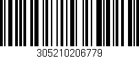 Código de barras (EAN, GTIN, SKU, ISBN): '305210206779'