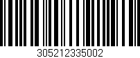 Código de barras (EAN, GTIN, SKU, ISBN): '305212335002'