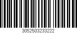 Código de barras (EAN, GTIN, SKU, ISBN): '3052503233222'