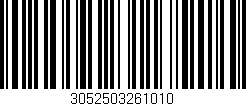 Código de barras (EAN, GTIN, SKU, ISBN): '3052503261010'