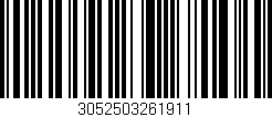 Código de barras (EAN, GTIN, SKU, ISBN): '3052503261911'