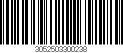 Código de barras (EAN, GTIN, SKU, ISBN): '3052503300238'