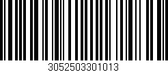 Código de barras (EAN, GTIN, SKU, ISBN): '3052503301013'