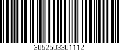 Código de barras (EAN, GTIN, SKU, ISBN): '3052503301112'
