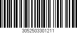 Código de barras (EAN, GTIN, SKU, ISBN): '3052503301211'