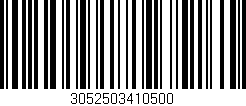Código de barras (EAN, GTIN, SKU, ISBN): '3052503410500'