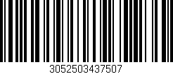 Código de barras (EAN, GTIN, SKU, ISBN): '3052503437507'