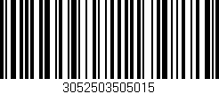 Código de barras (EAN, GTIN, SKU, ISBN): '3052503505015'