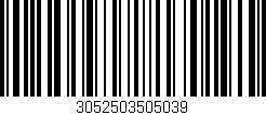 Código de barras (EAN, GTIN, SKU, ISBN): '3052503505039'