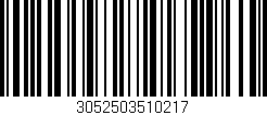 Código de barras (EAN, GTIN, SKU, ISBN): '3052503510217'