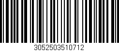 Código de barras (EAN, GTIN, SKU, ISBN): '3052503510712'