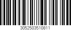 Código de barras (EAN, GTIN, SKU, ISBN): '3052503510811'