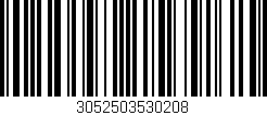 Código de barras (EAN, GTIN, SKU, ISBN): '3052503530208'