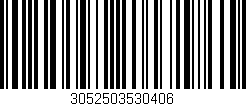 Código de barras (EAN, GTIN, SKU, ISBN): '3052503530406'