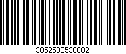 Código de barras (EAN, GTIN, SKU, ISBN): '3052503530802'