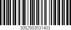 Código de barras (EAN, GTIN, SKU, ISBN): '3052503531403'