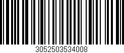 Código de barras (EAN, GTIN, SKU, ISBN): '3052503534008'