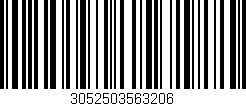 Código de barras (EAN, GTIN, SKU, ISBN): '3052503563206'