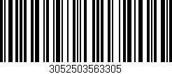Código de barras (EAN, GTIN, SKU, ISBN): '3052503563305'