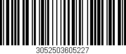 Código de barras (EAN, GTIN, SKU, ISBN): '3052503605227'