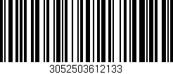 Código de barras (EAN, GTIN, SKU, ISBN): '3052503612133'